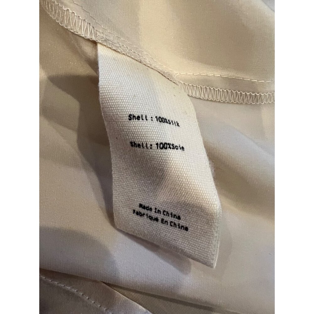 NWOT L'AGENCE Jordy Silk Satin Button-Front Blouse SHIRT SIZE XS - Picture 10 of 10
